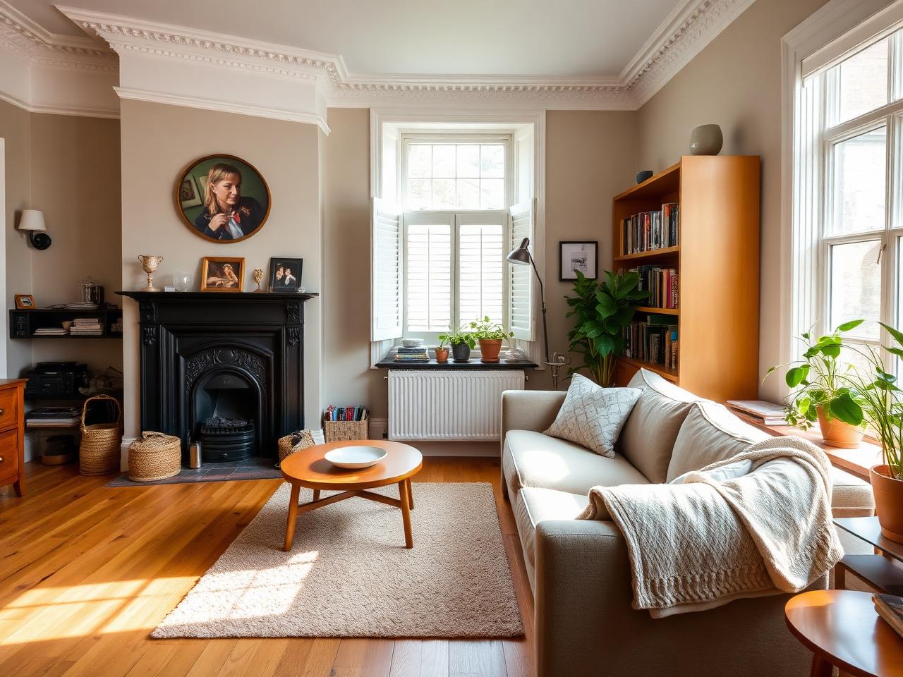 The living room at The Elms